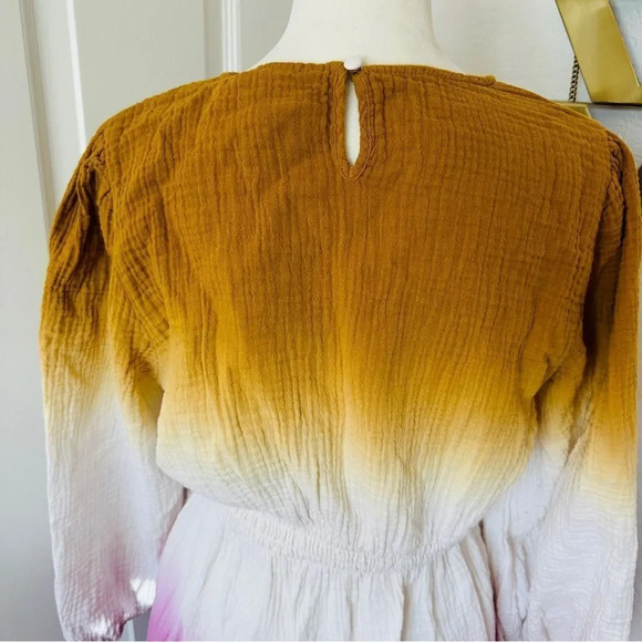 Universal Thread Ombré Colorful Long Sleeve Skater Dress - Picture 7 of 10